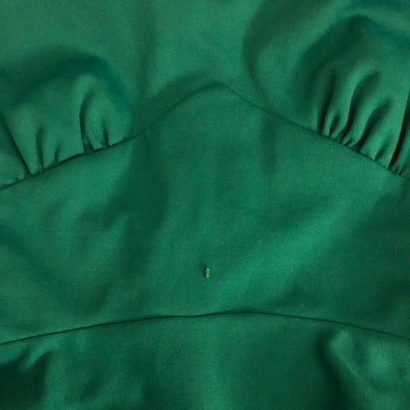 Vintage Emerald Green Halter Maxi Dress - Picture 2 of 3